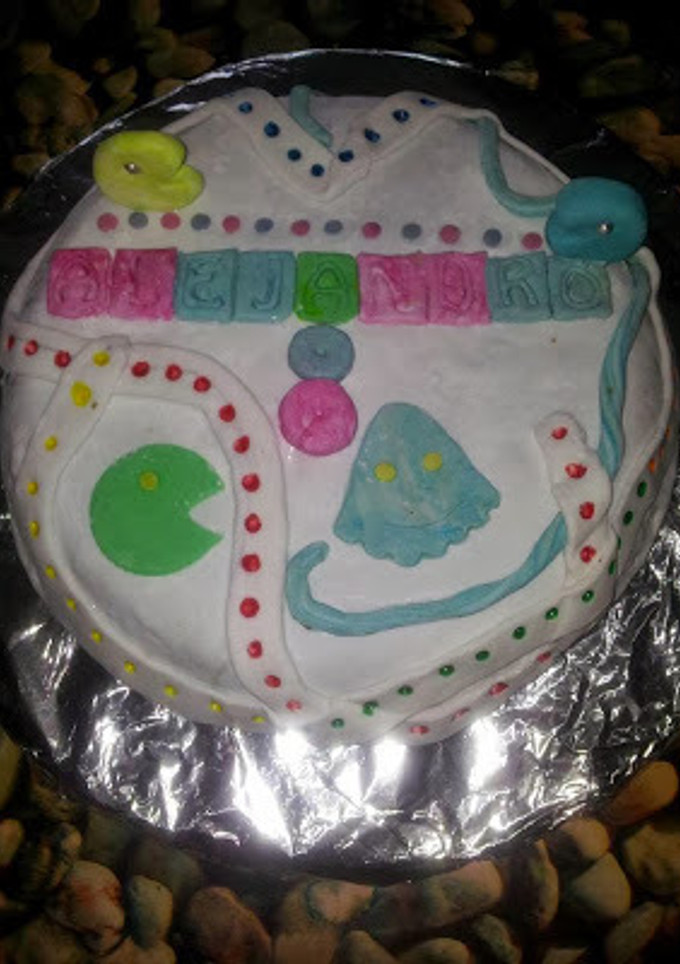 Una foto de Pastel de fondant