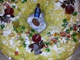 Roscón de Reyes relleno de chocolate