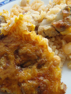 Una foto de Arroz al horno con costra