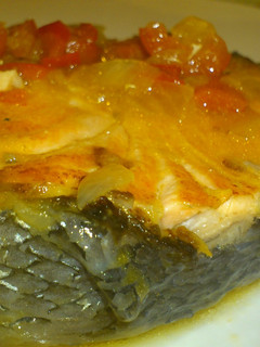Una foto de Salmón con cava