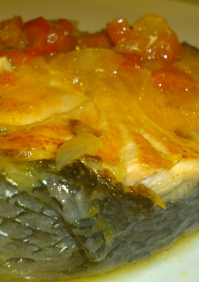 Una foto de Salmón con cava