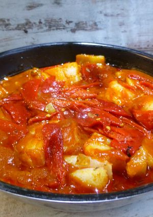 Una foto de Bacalao al estilo Menchu