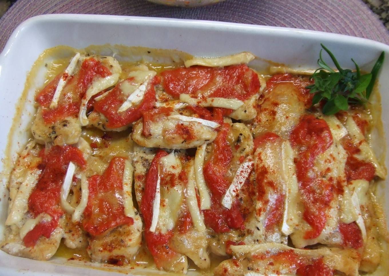 Pechuga de pollo gratinada al pimentón dulce<br />