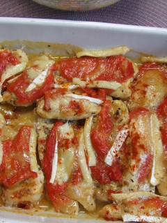 Una foto de Pechuga de pollo gratinada al pimentón dulce