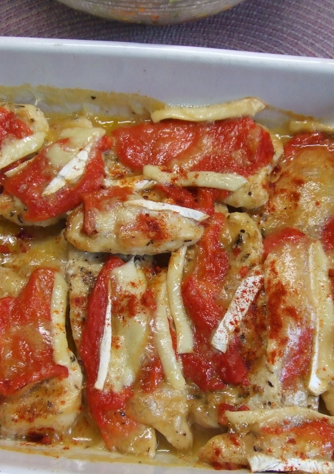 Una foto de Pechuga de pollo gratinada al pimentón dulce