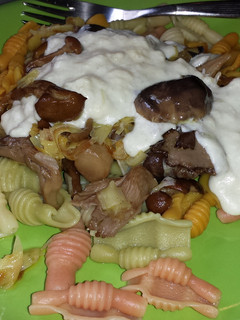 Foto principal de Pasta con setas y crema de quesos