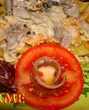 Ensalada de Gigli con salsa de setas