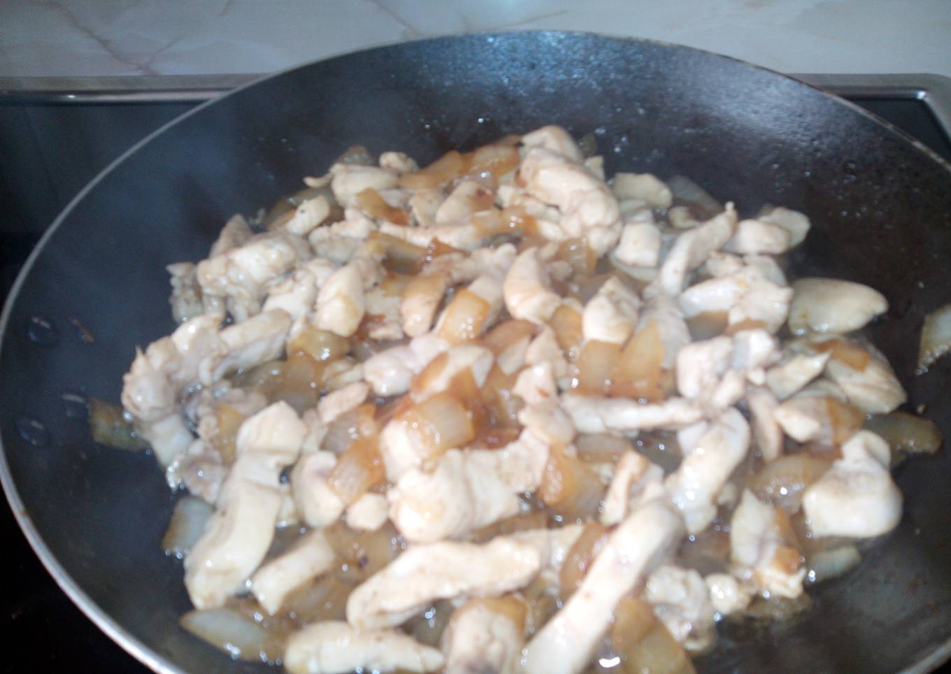 Pechuga de pollo estilo chino