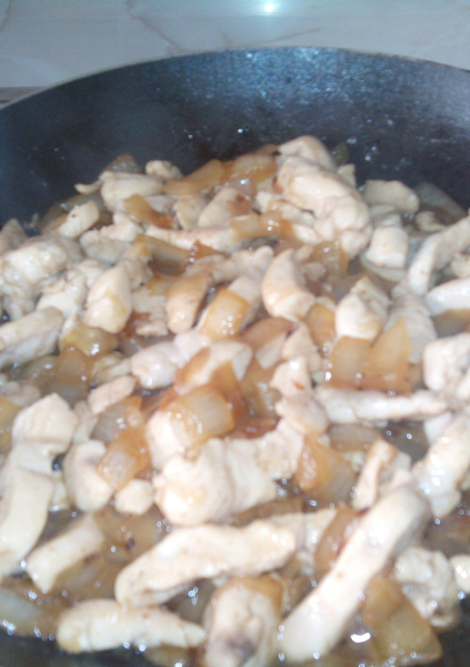 Una foto de Pechuga de pollo estilo chino