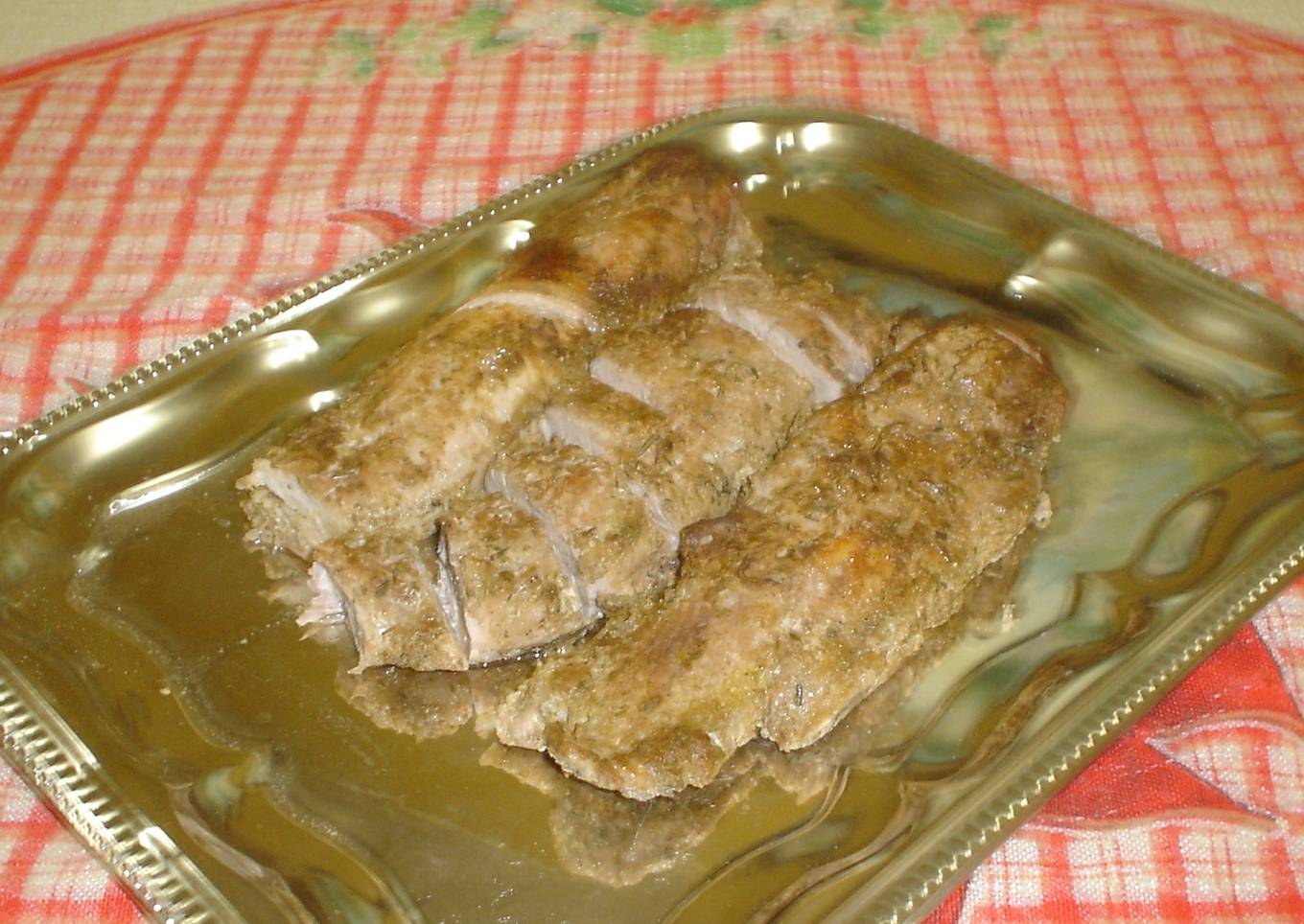 Lomito de cerdo con salsa de cerveza