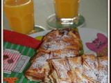 Trenza de mermelada de fresa y queso (sin gluten y sin lactosa)