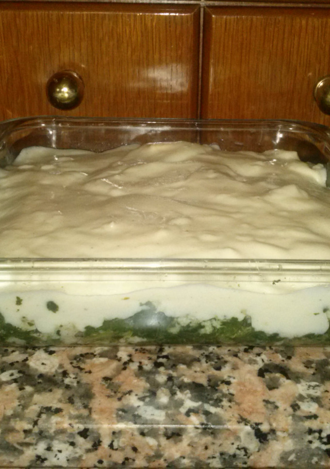 Una foto de Pastel de espinacas con bechamel