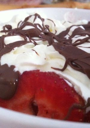 Una foto de Las mejores fresas con nata