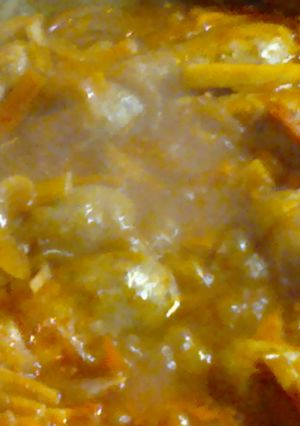 Una foto de Chorizos con salsa Pomarola