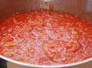 Una foto de salsa de tomate