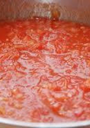 Una foto de Salsa de tomate casera para pizza