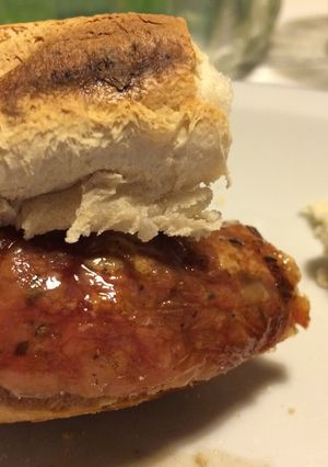 Una foto de Choripan argentino