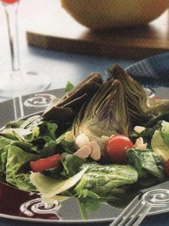Una foto de Alcachofas en ensalada