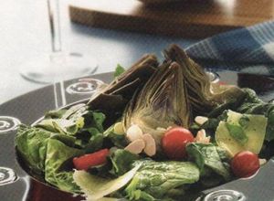 Una foto de Alcachofas en ensalada