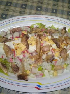 Una foto de Ensalada de arroz con mayonesa