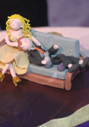 Una foto de Torta casamiento Ivi & Chebi