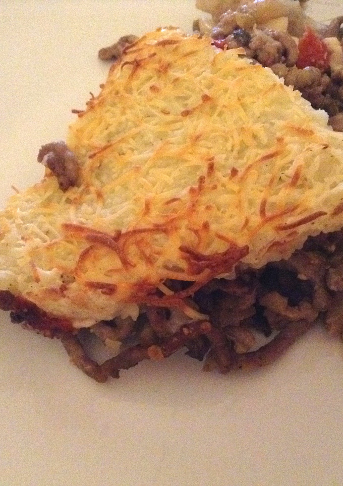 Una foto de Pastel de carne con puré de patata