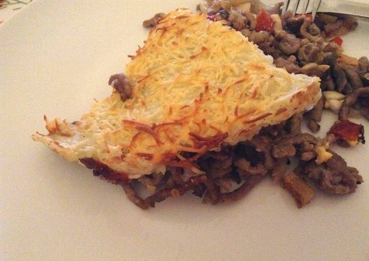 Pastel de carne con puré de patata