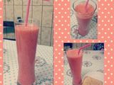 Smoothie frío de fresa
