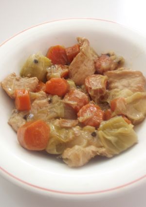 Una foto de Lomos de pollo a la pimienta