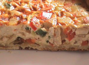 Foto principal de Quiche de pollo con verduras
