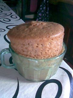 Una foto de Torta en taza hecha en microondas
