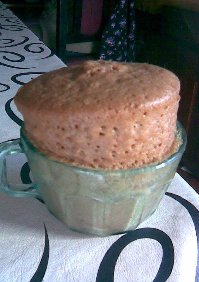 Una foto de Torta en taza hecha en microondas