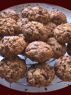 Una foto de Galletas integrales de avena y chocolate