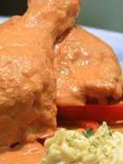 A picture of Chicken in Peanut Sauce.
