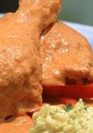 A picture of Chicken in Peanut Sauce.