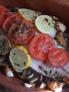 Una foto de Pescado en cocotte con mayonesa de lima