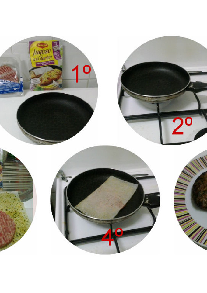 Una foto de Maggi jugoso a la sartén
