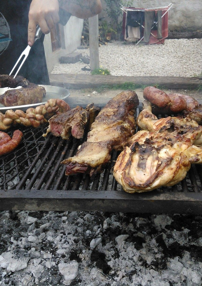 Una foto de Asado a la parrilla argentino