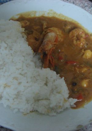 Una foto de Curry de coco