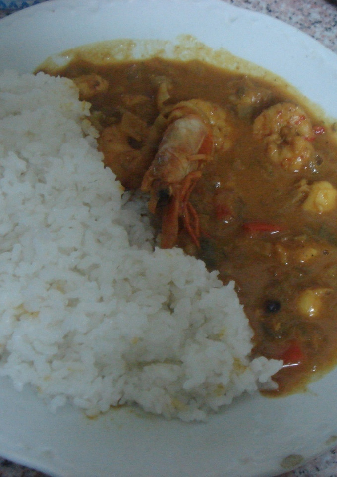 Una foto de Curry de coco