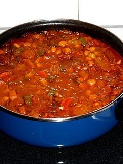 Una foto de Repollo con garbanzos