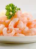 Camarones o gambas con coco y jengibre