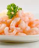 Camarones o gambas con coco y jengibre