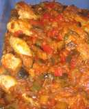 Pollo con pisto