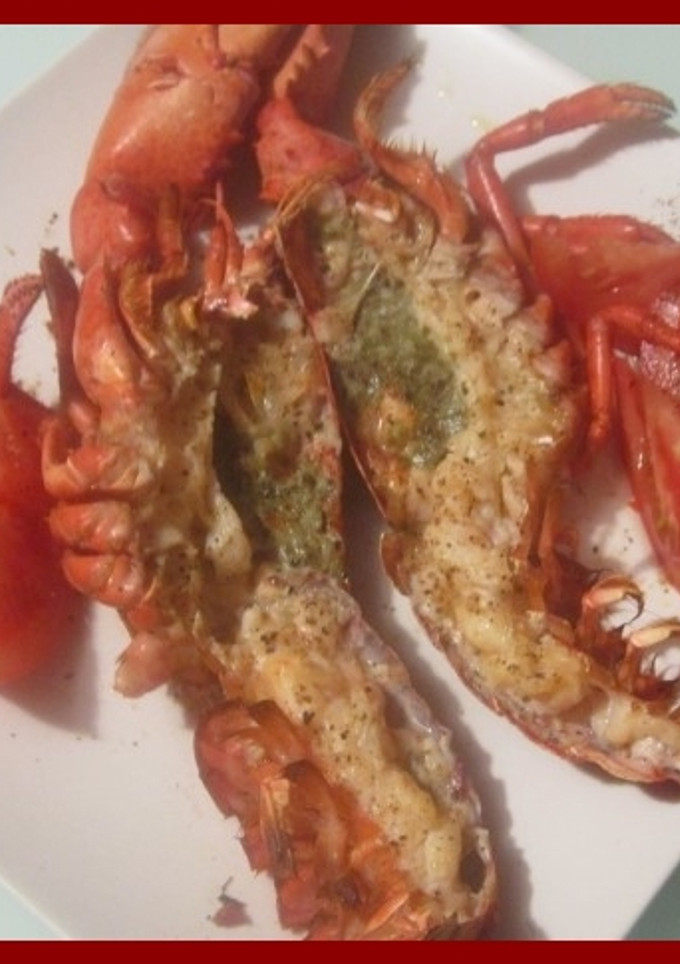 Una foto de Bogavante cocinado a la plancha