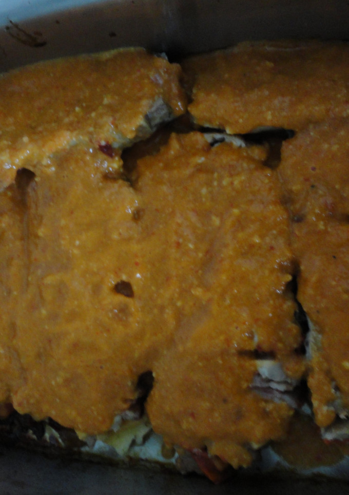 Una foto de Cabecero de cerdo relleno