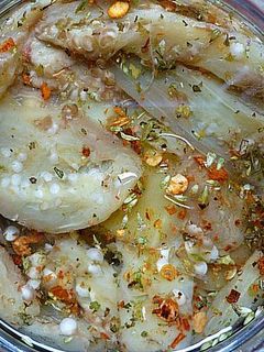 Una foto de Berenjenas al escabeche superfácil