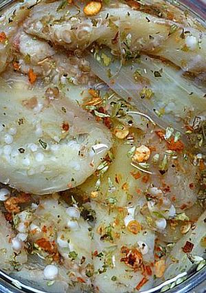 Una foto de Berenjenas al escabeche superfácil