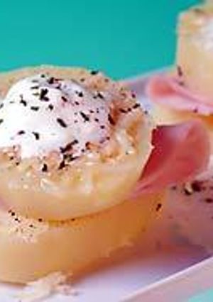 Una foto de Papas parmesanas