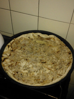 Una foto de Pizza de Fugazzeta